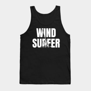 Windsurfer Typography Surfer Cool Windsurfing Tank Top